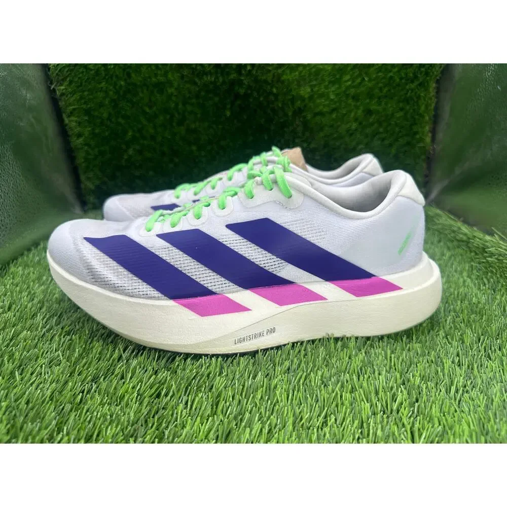 Adidas Adizero Evo SL JS4456 Athletic Sneaker Womens 9 White Mesh Sports Running